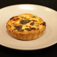 Quiche pollo y champiñones